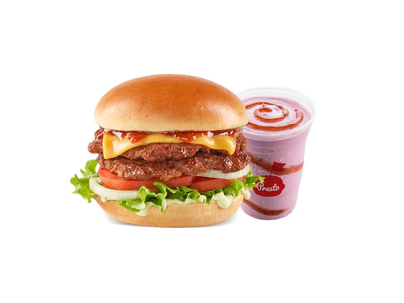 Promo Hamburguesa BBQ + Malteada 360 Ml
