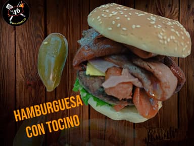 Hamburguesa con Tocino