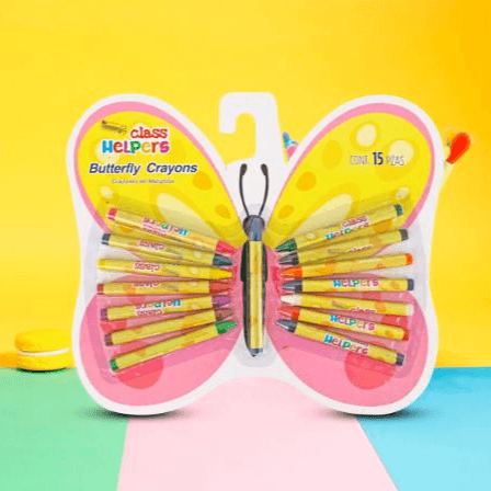 Crayones de Mariposa Helpers 15 Piezas