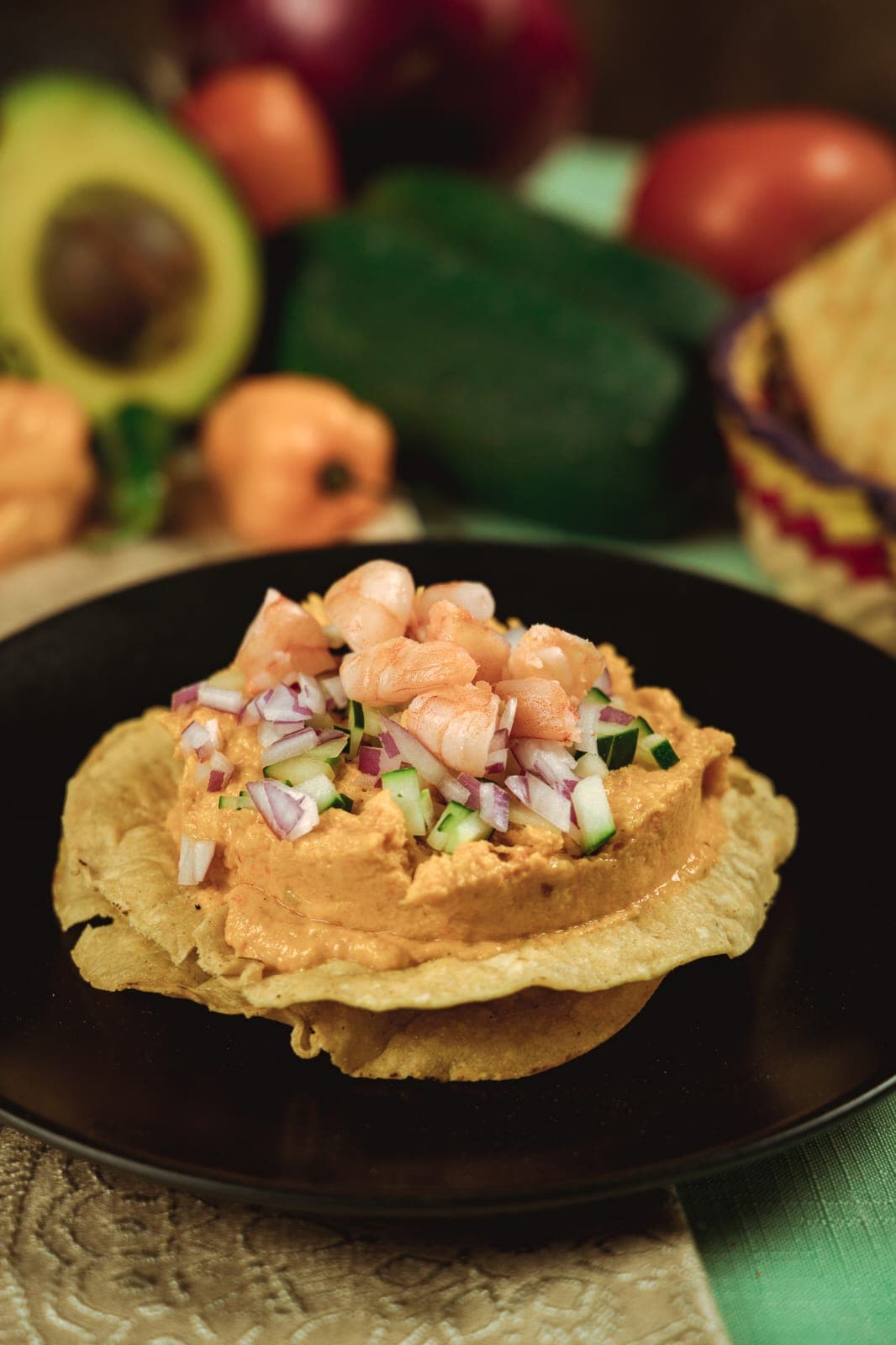 Tostada Paté de Camarón