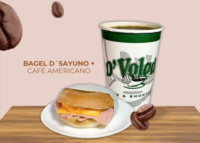 COMBO 1-Bagel D´Sayuno + Café