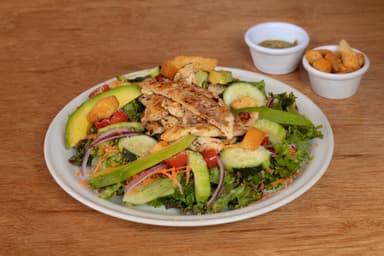 Ensalada Cesar con Fajitas de Pollo