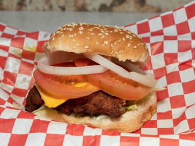 Hamburguesa Pescado con Queso