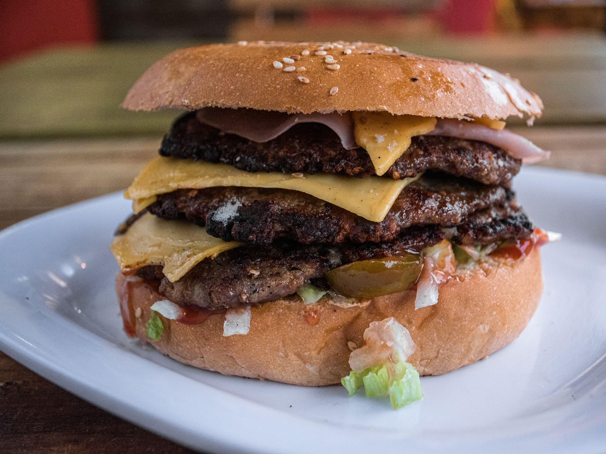Hamburguesas tres Carnes