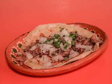 Quesadilla de maíz de bistec