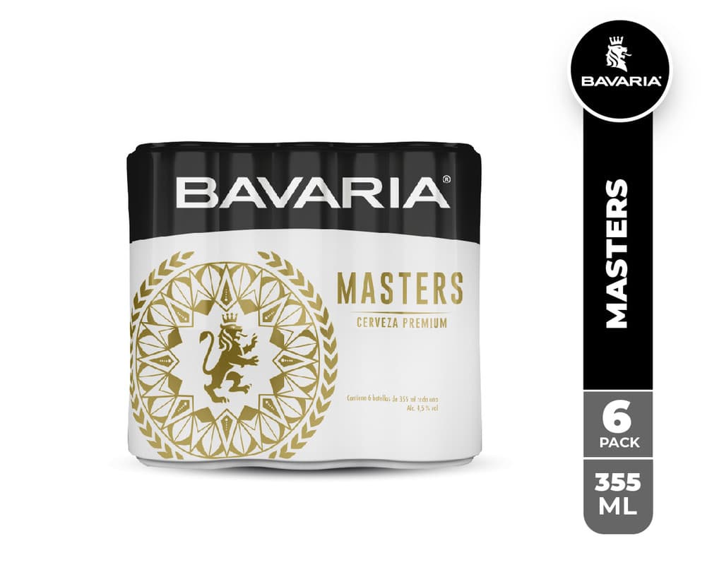 6 Pack Cerveza Bavaria Masters Edition 350 ml