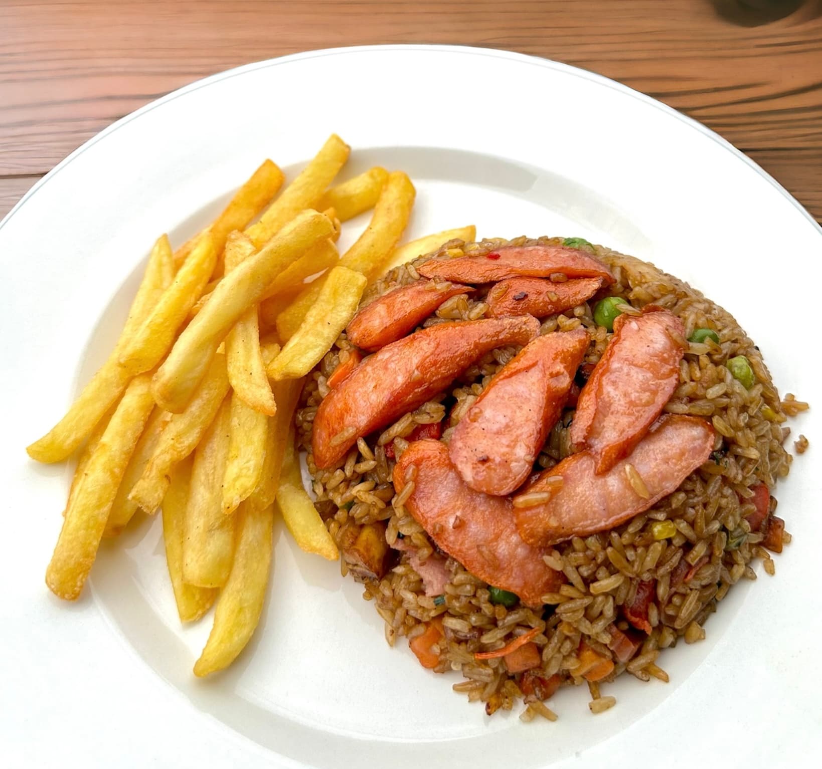 Arroz Ranchero + Papas a la Francesa en Promo