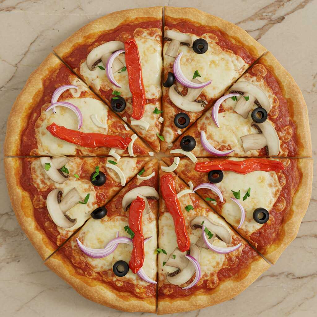 Pizza Vegetariana Familiar