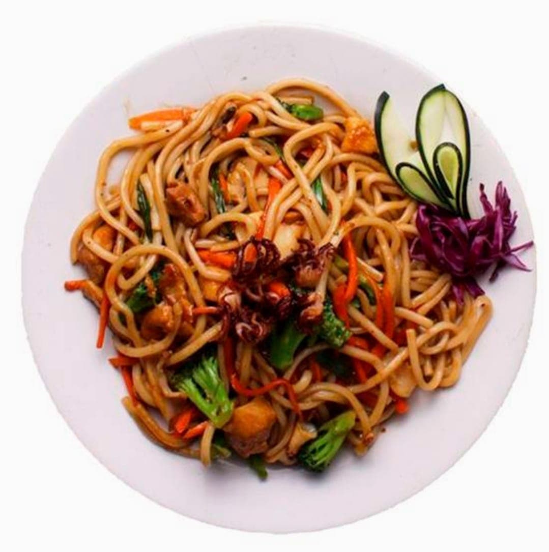 Pasta con Pollo al Teriyaki