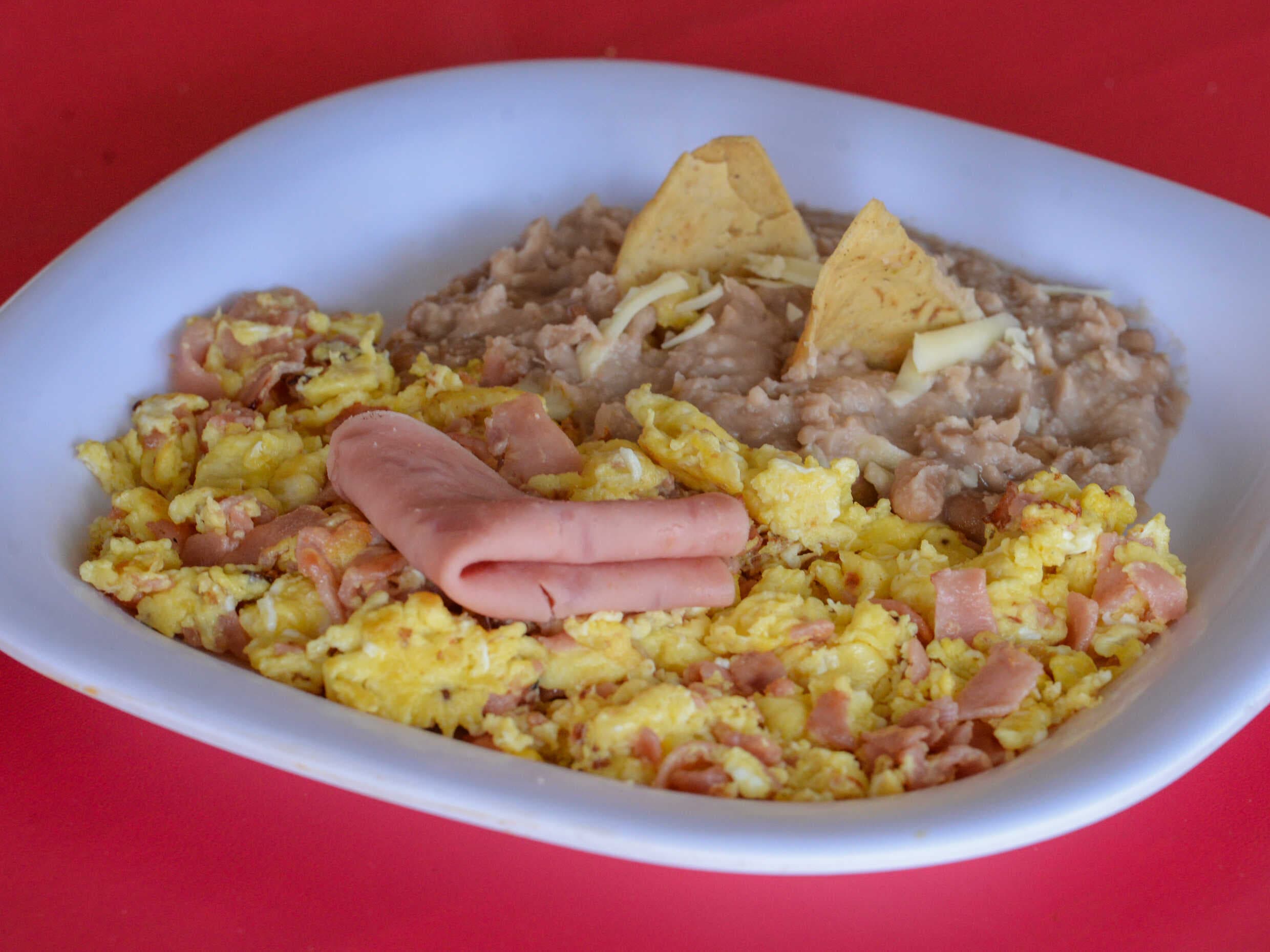Huevos Sencillos con Jamón