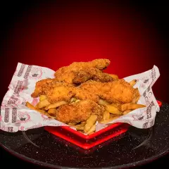 2 Pollo con Papas Chico + 2 Refrescos lata