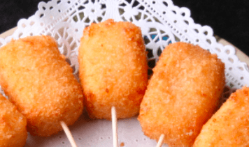 Brochetas Ebi Empanizadas