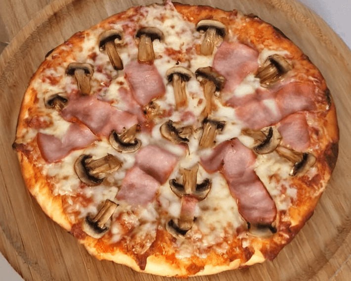 Pizza de Jamón + Champiñones