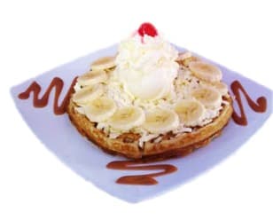 Wafles banano con arequipe