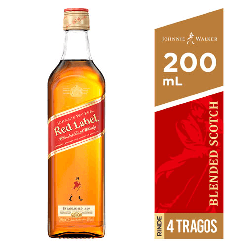 JOHNNIE WALKER ROJO BOTELLA 200 ML