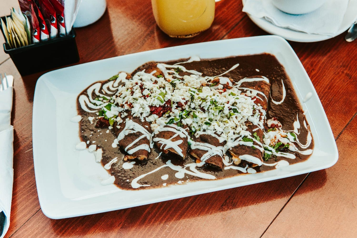 Enfrijoladas Veracruzanas