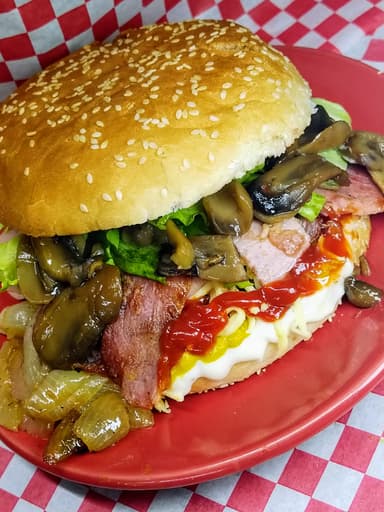 Hamburguesa Maxi con Tocino