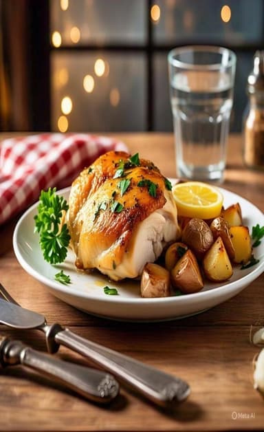 1/4 De Pollo Asado al Barril