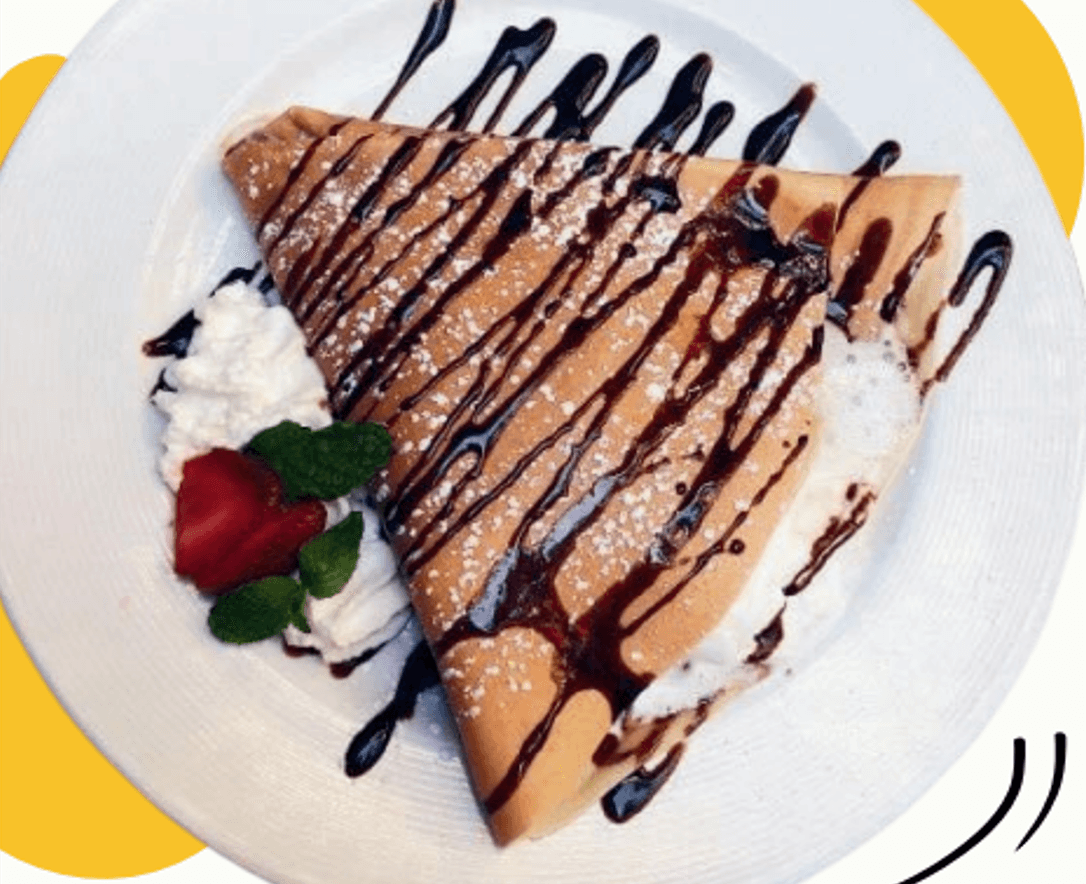 Crepa Dulce con Cappuccino Grande