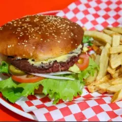 Hamburguesa Clásica con Jamón