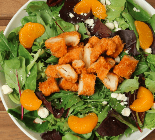 ENSALADA DE LA CASA CON POLLO