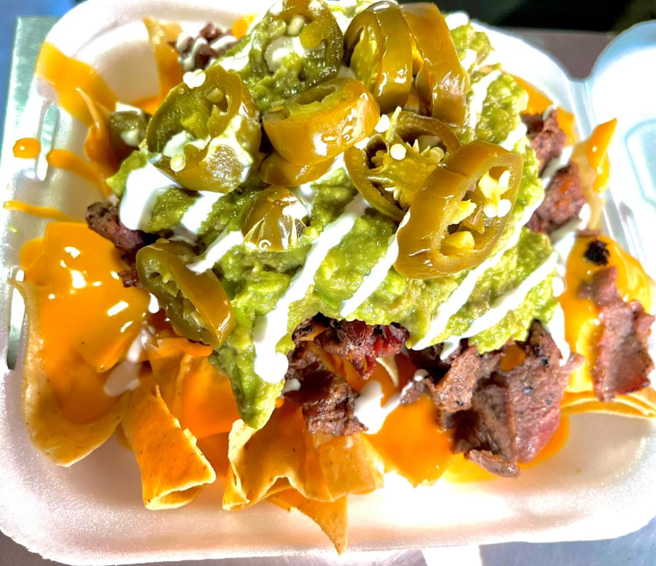 Nachos con Carne Asada