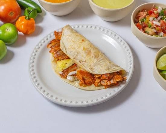 Taco de Pastor en Harina