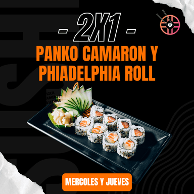 2 Philadelphia Roll Promo (Miercoles y Jueves)