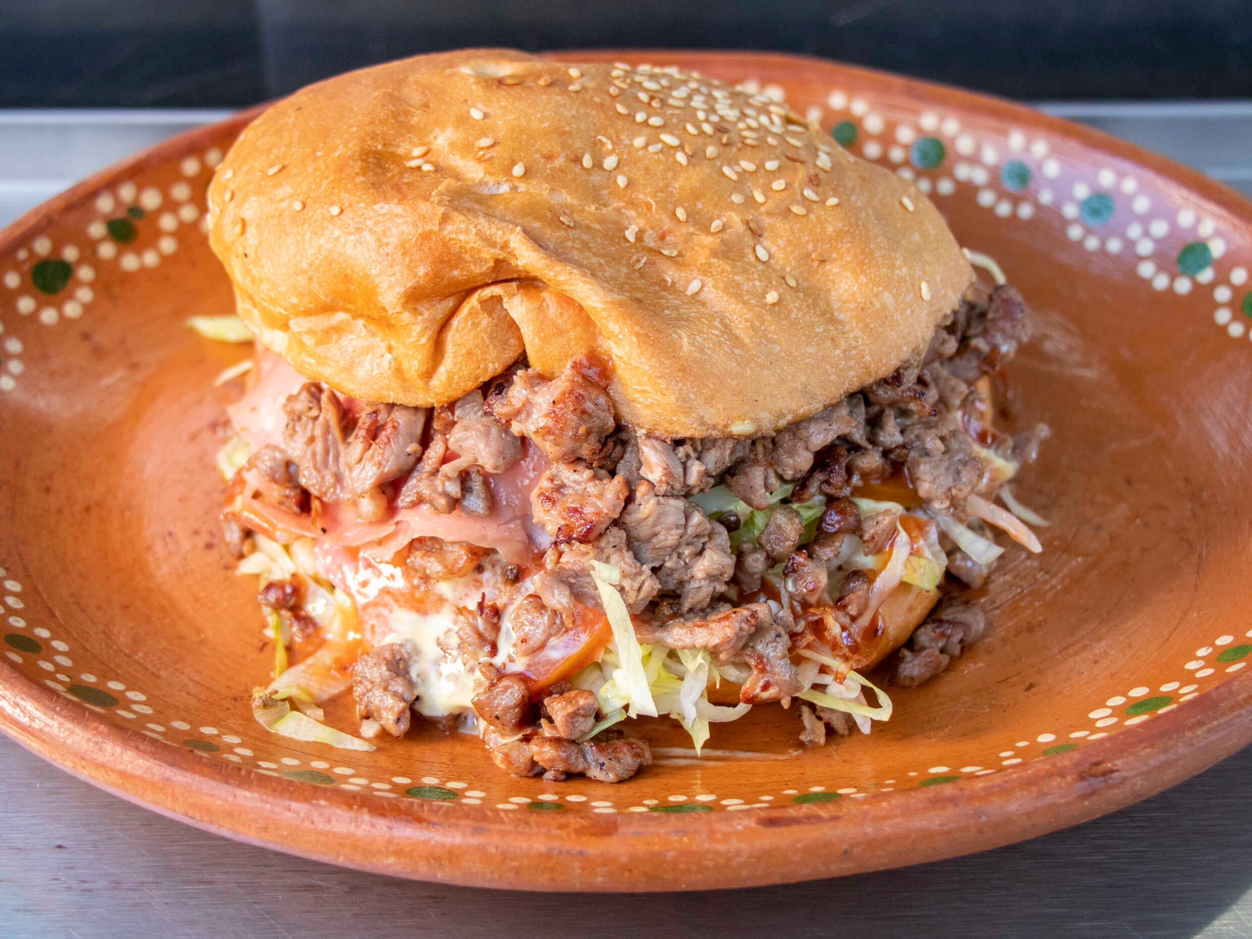 Hamburguesa de Arrachera