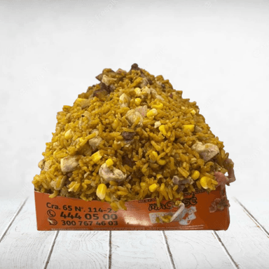 Arroz paisa mediano (5 carnes)