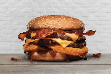 Hamburguesa Doble BBQ Bacón