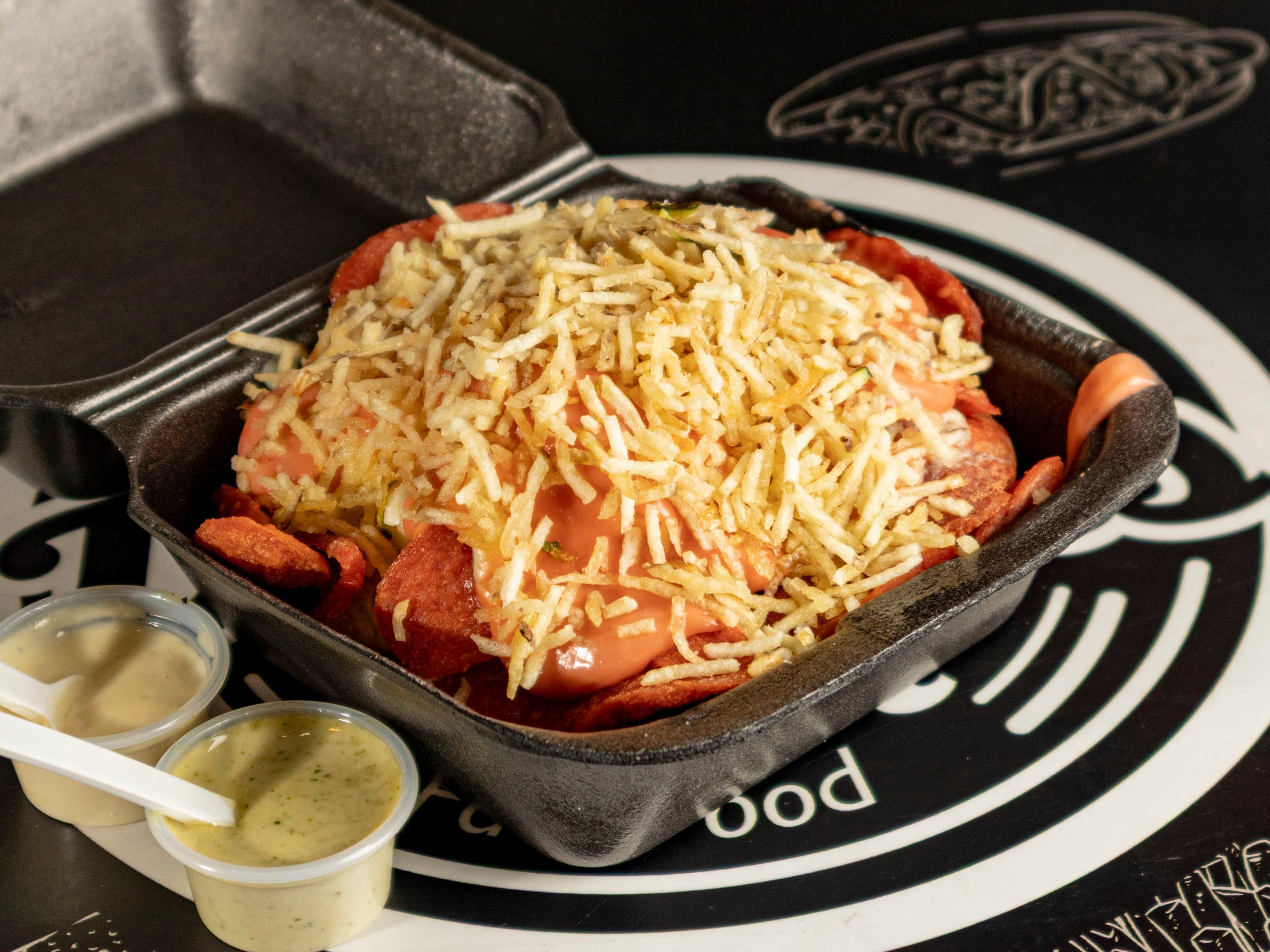 Salchipapa Gratinada