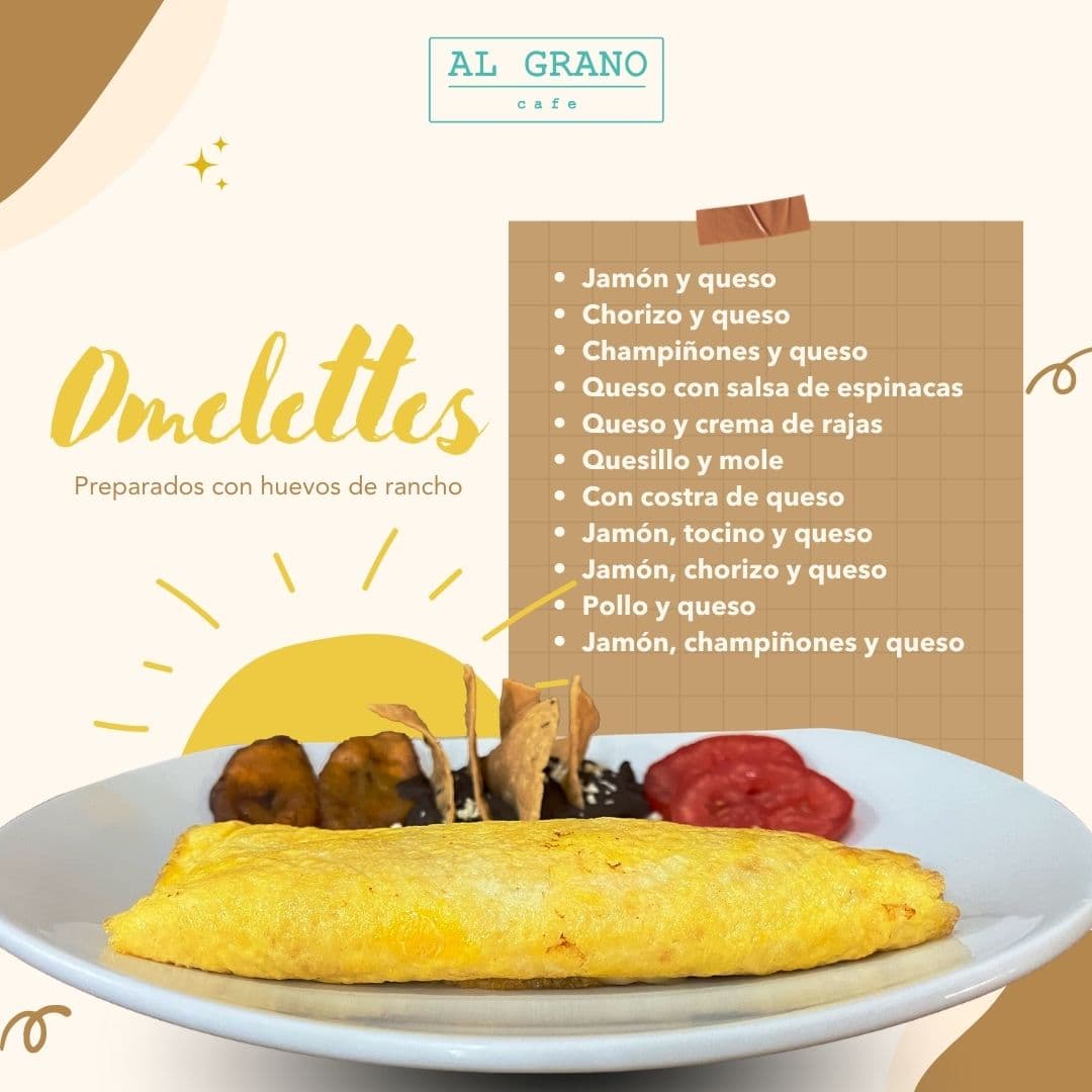 Omelette de Queso con Salsa de Espinacas