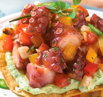 Tostada de Pulpo