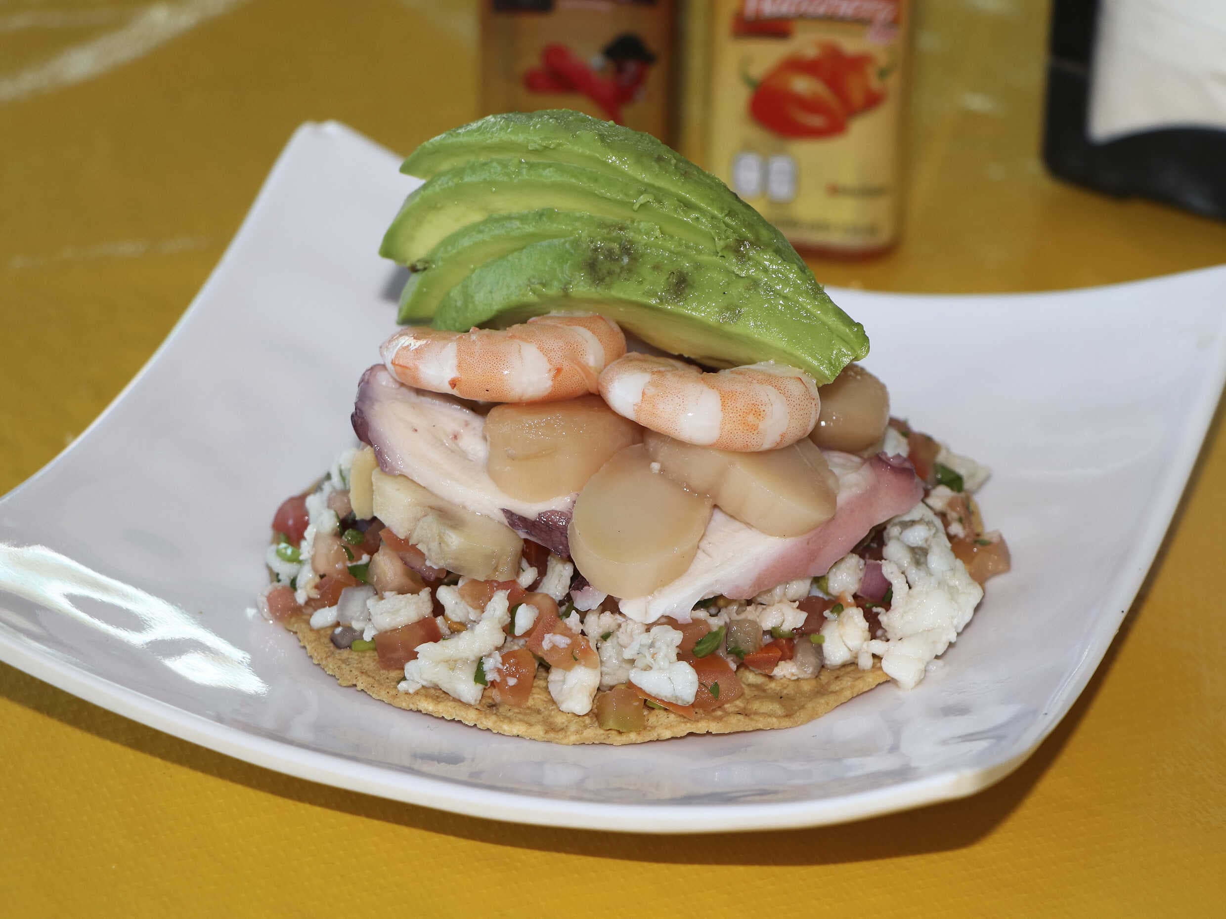 Tostada Ceviche de Pescado