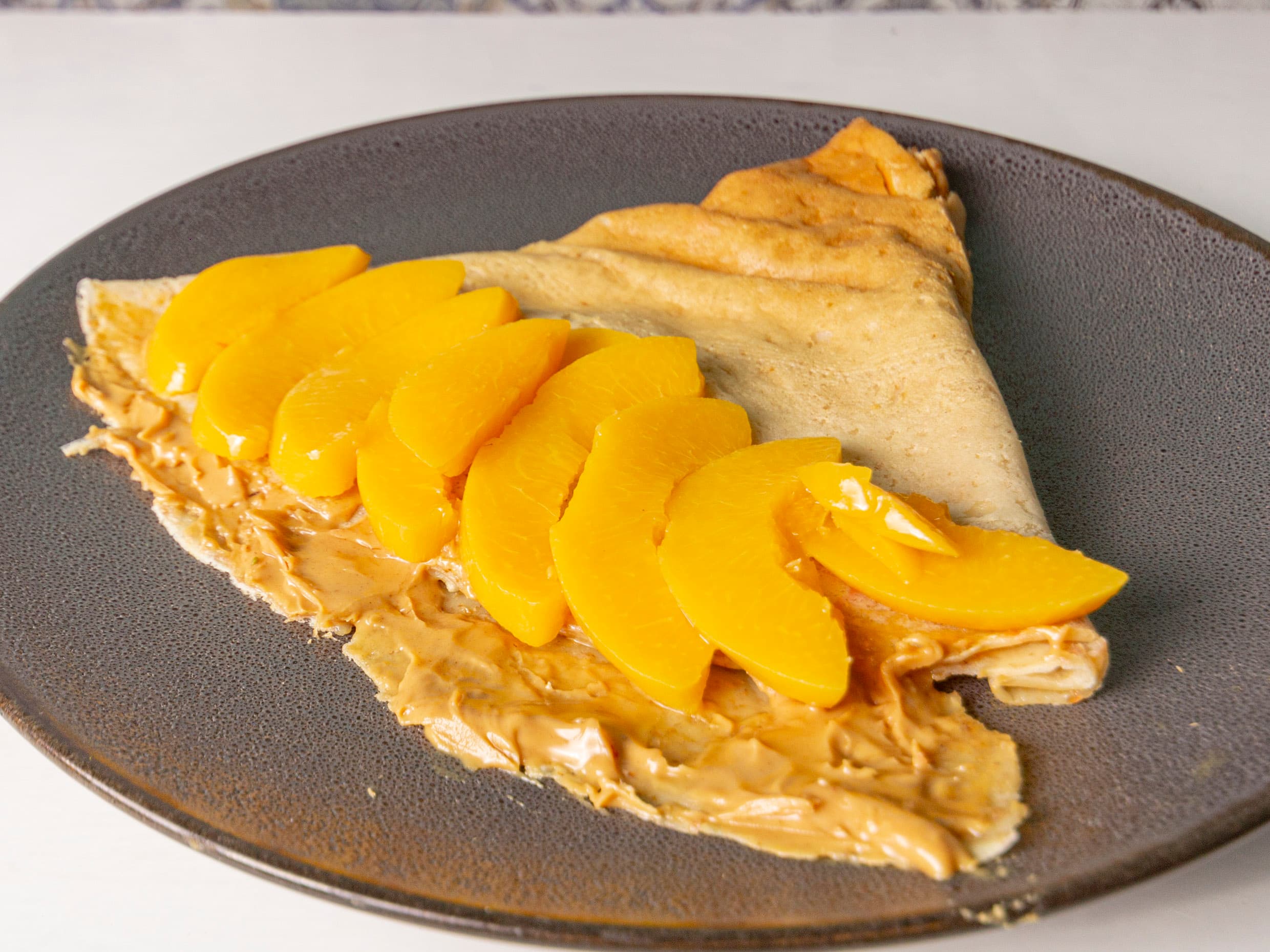 Crema de maní con Durazno