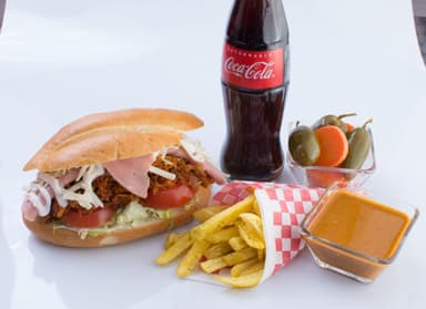 Combo Torta Cubana,papas y refresco