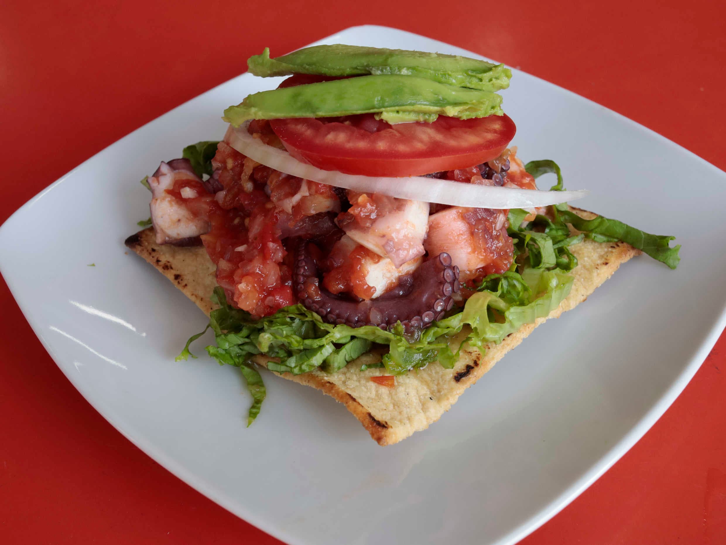 Tostada de Pulpo