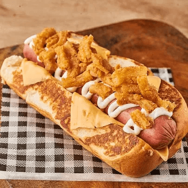 Crispy Onion Hot Dog