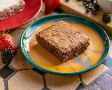 Brownie de nutella y crema de cacahuate