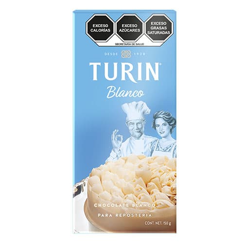 Turin Chocolate Blanco para Repostería 150 G