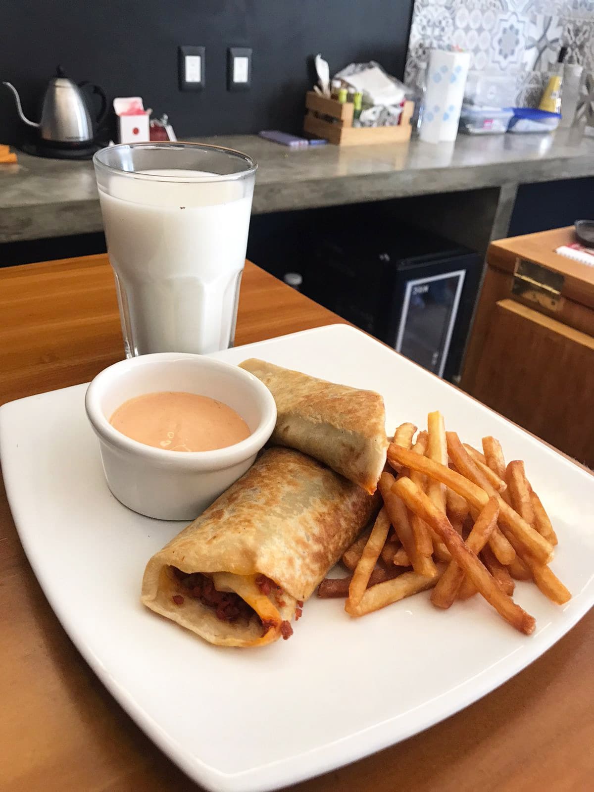 Burrito con Papas y Chorizo