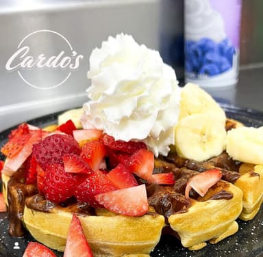Waffle con Fresa y Plátano 🥞🥞🥞