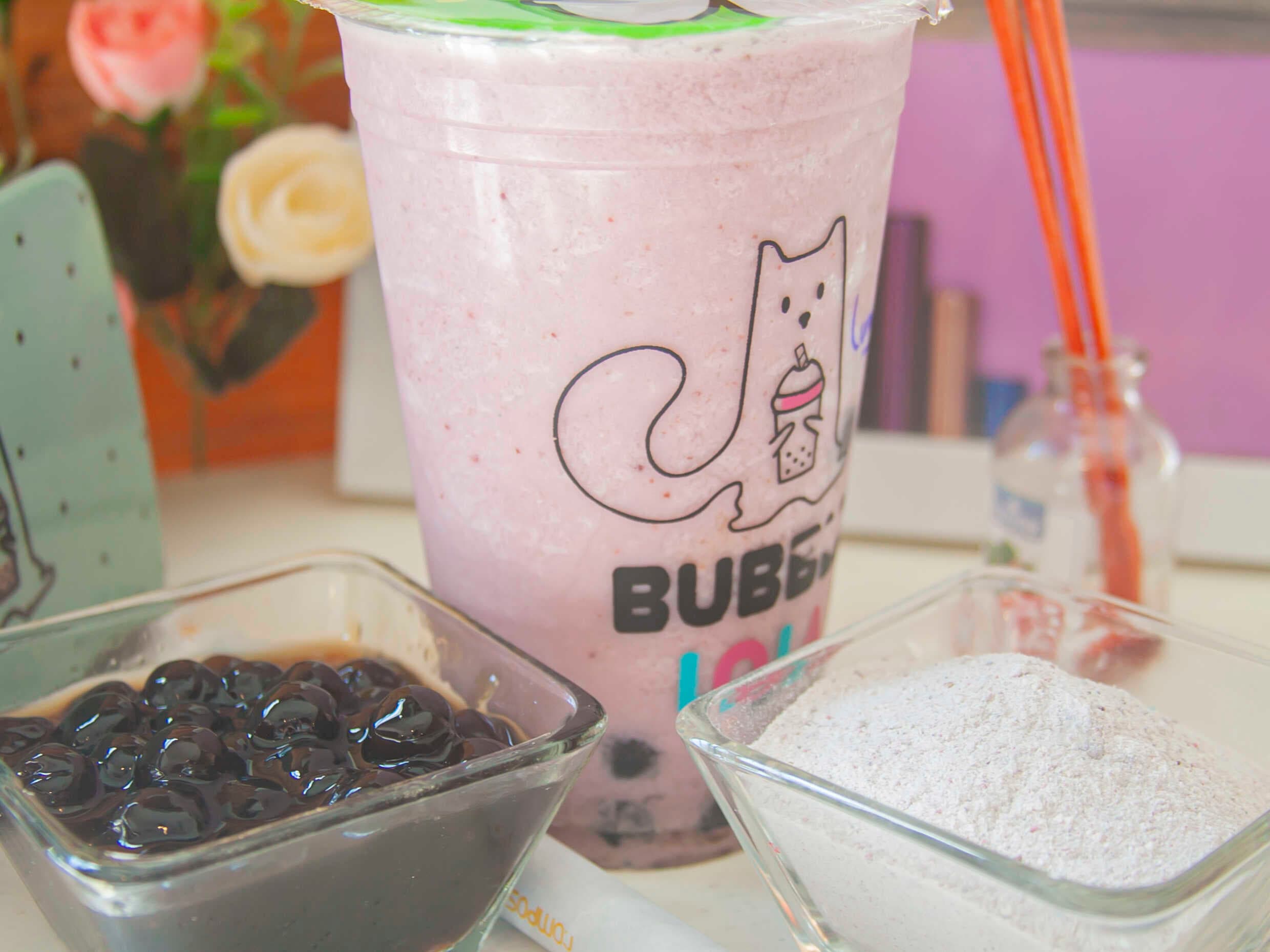 Bubble Tea de Yogurt de Zarzamora Cremosa