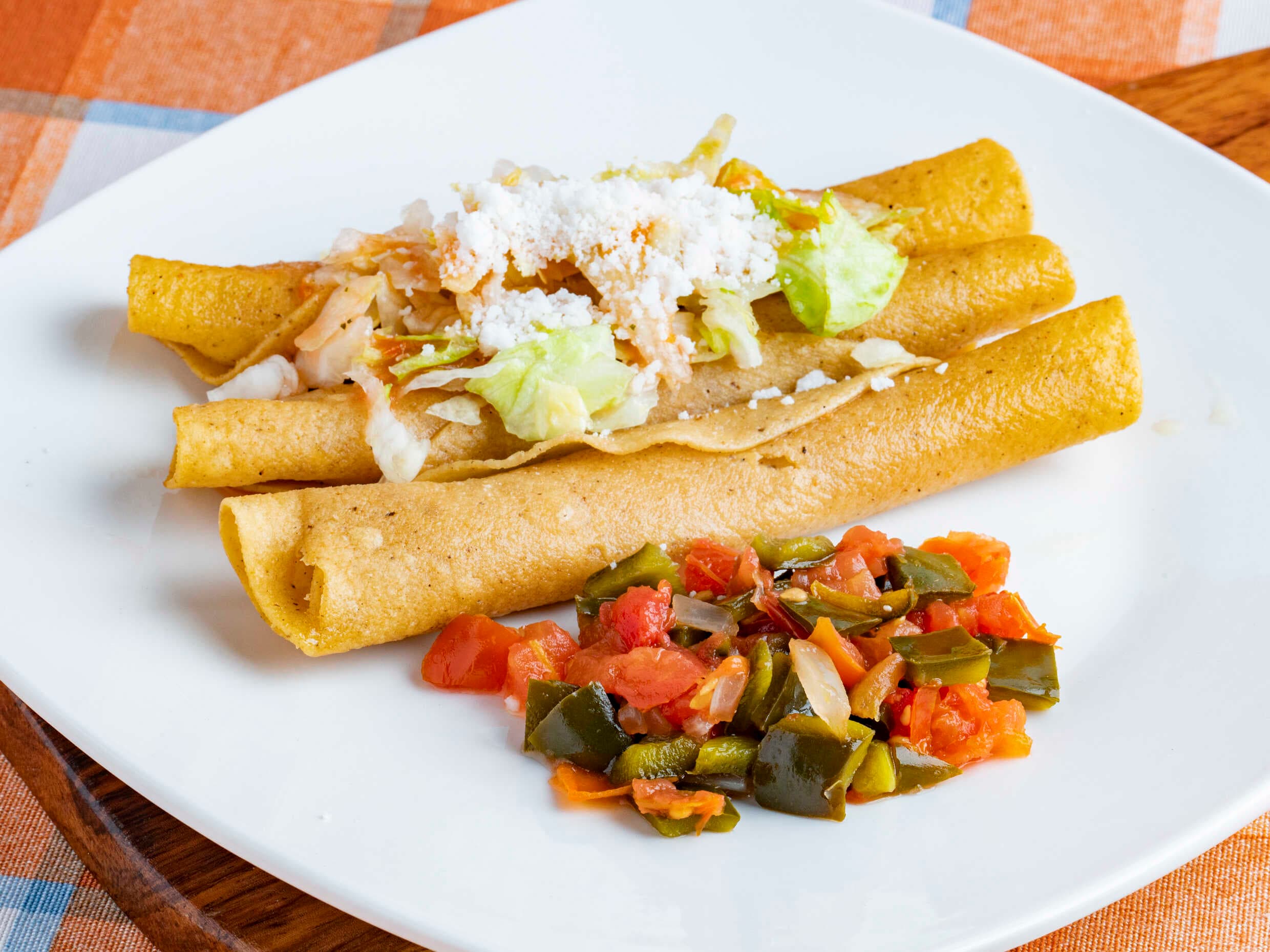 Taco Dorado de Rajas