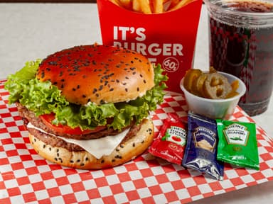 Combo Hamburguesa Hawaiana Sencilla
