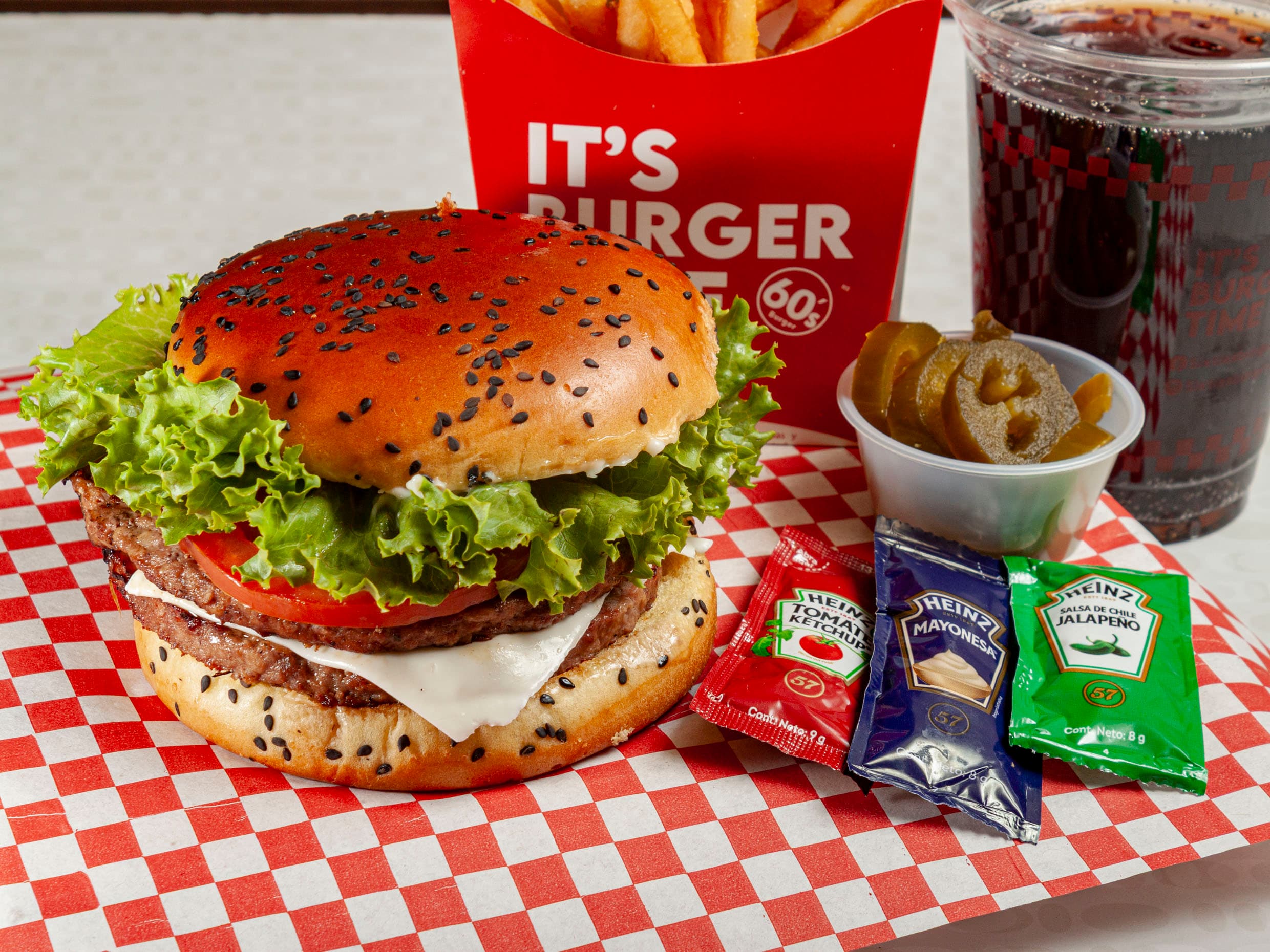 Combo Hamburguesa Hawaiana Sencilla