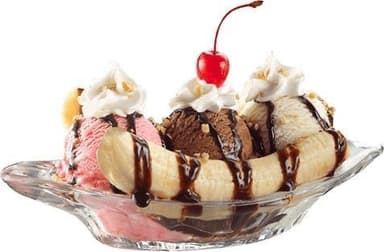 Combo Banana Split + Waffle Chip de Chocolate