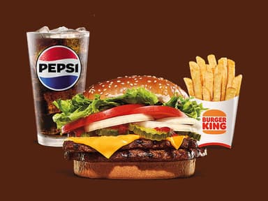 Combo Whopper Doble con Queso
