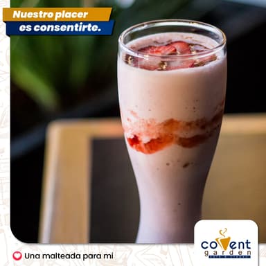 Malteada de Helado de Fresa